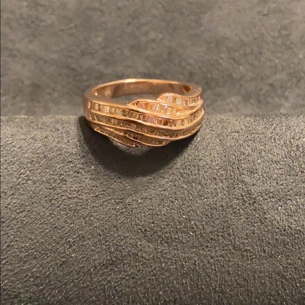 Natural Champagne Diamond Ring